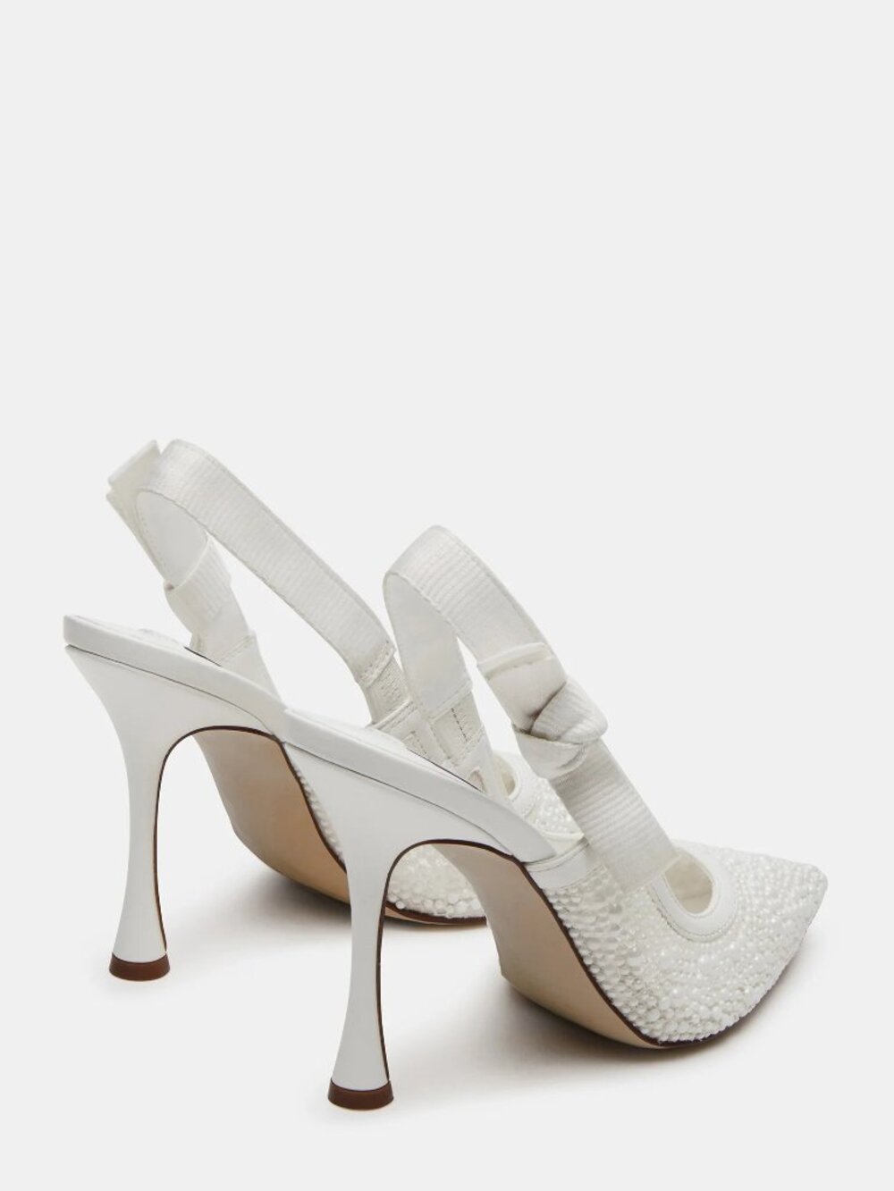 Steve Madden Bri White Lace Pearl - Picture 4 of 5